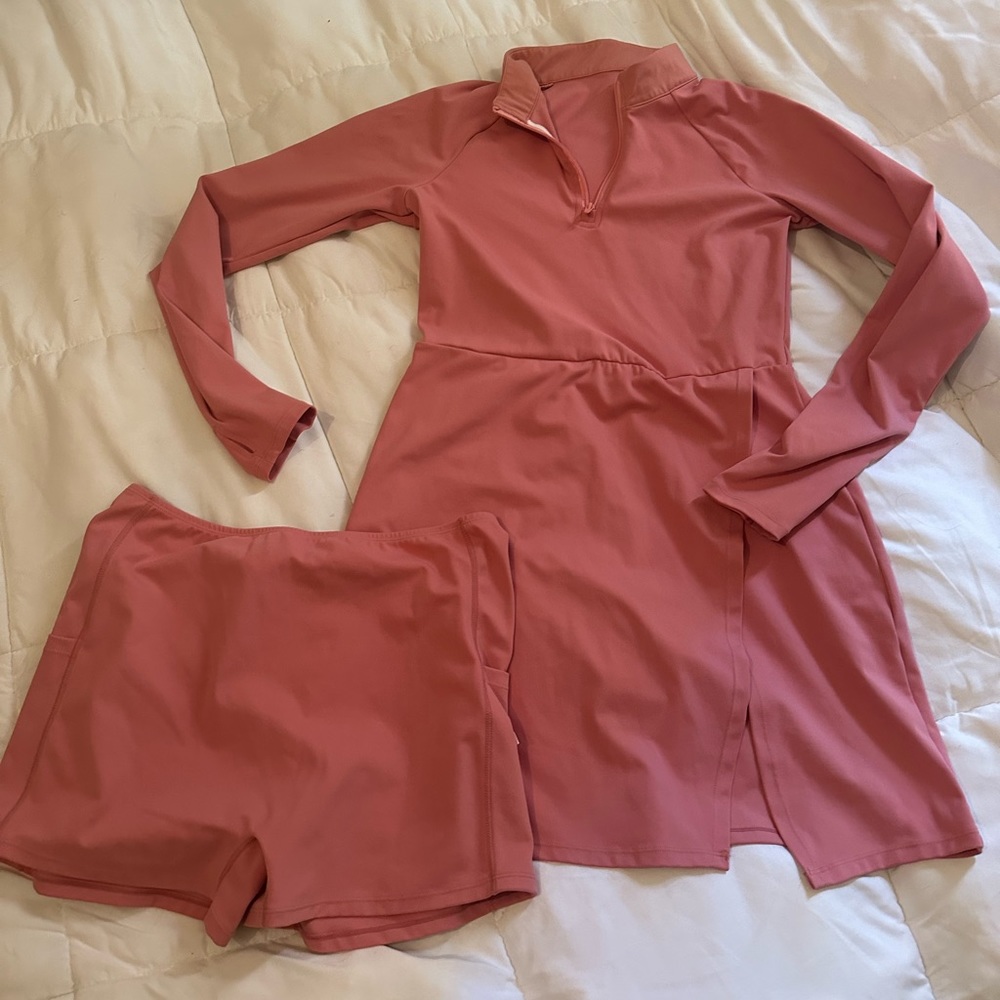 HALARA Dress Salmon Women’s XL Golf/Tennis Dress with Shorts!